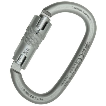 Kong Usa Oval, 110 mm Length, 21 mm Gate Opening, Carbon steel, Lunar White 412LI0999KK